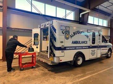 ABQ Ambulance disinfection