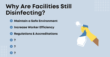 Why are facilities still disinfecting?